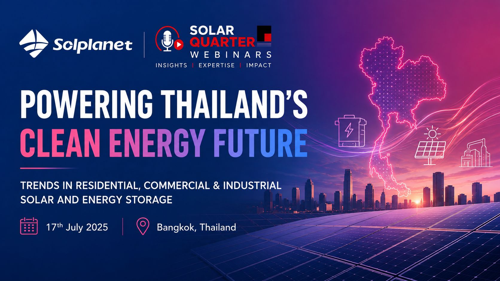 Solplanet Webinar Highlights Thailand’s Expanding Opportunities in Solar and Energy Storage