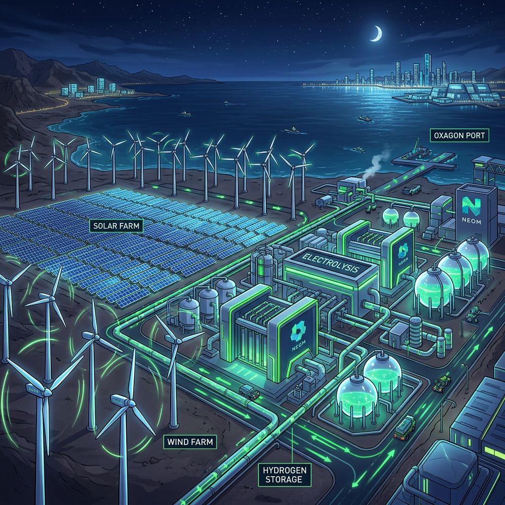 Saudi Arabia Completes $8.5 Billion Green Hydrogen Plant In NEOM