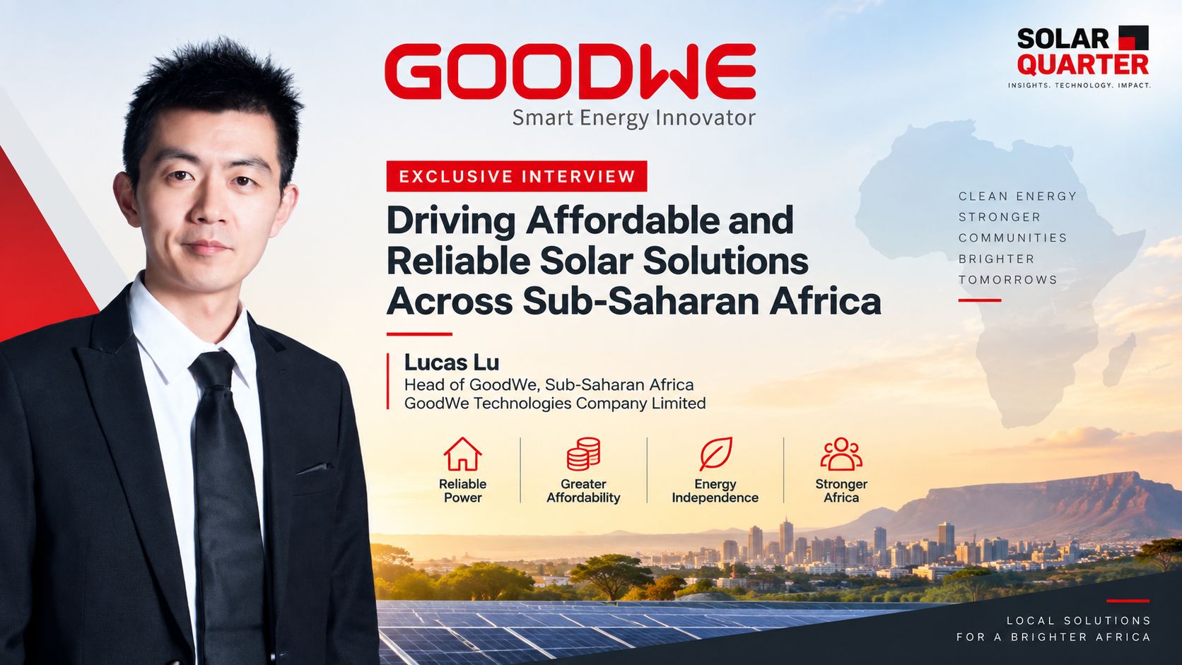 Lucas Lu on GoodWe’s Vision for Solar-Plus-Storage in Sub-Saharan Africa