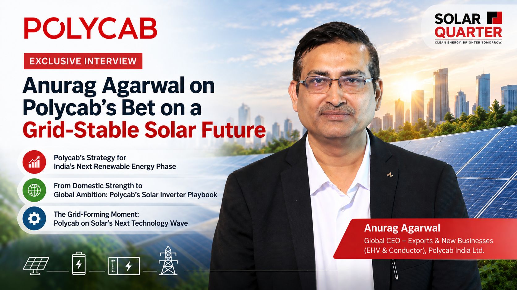 Anurag Agarwal on Polycab’s Strategy for Advanced Solar Inverters and Energy Storage