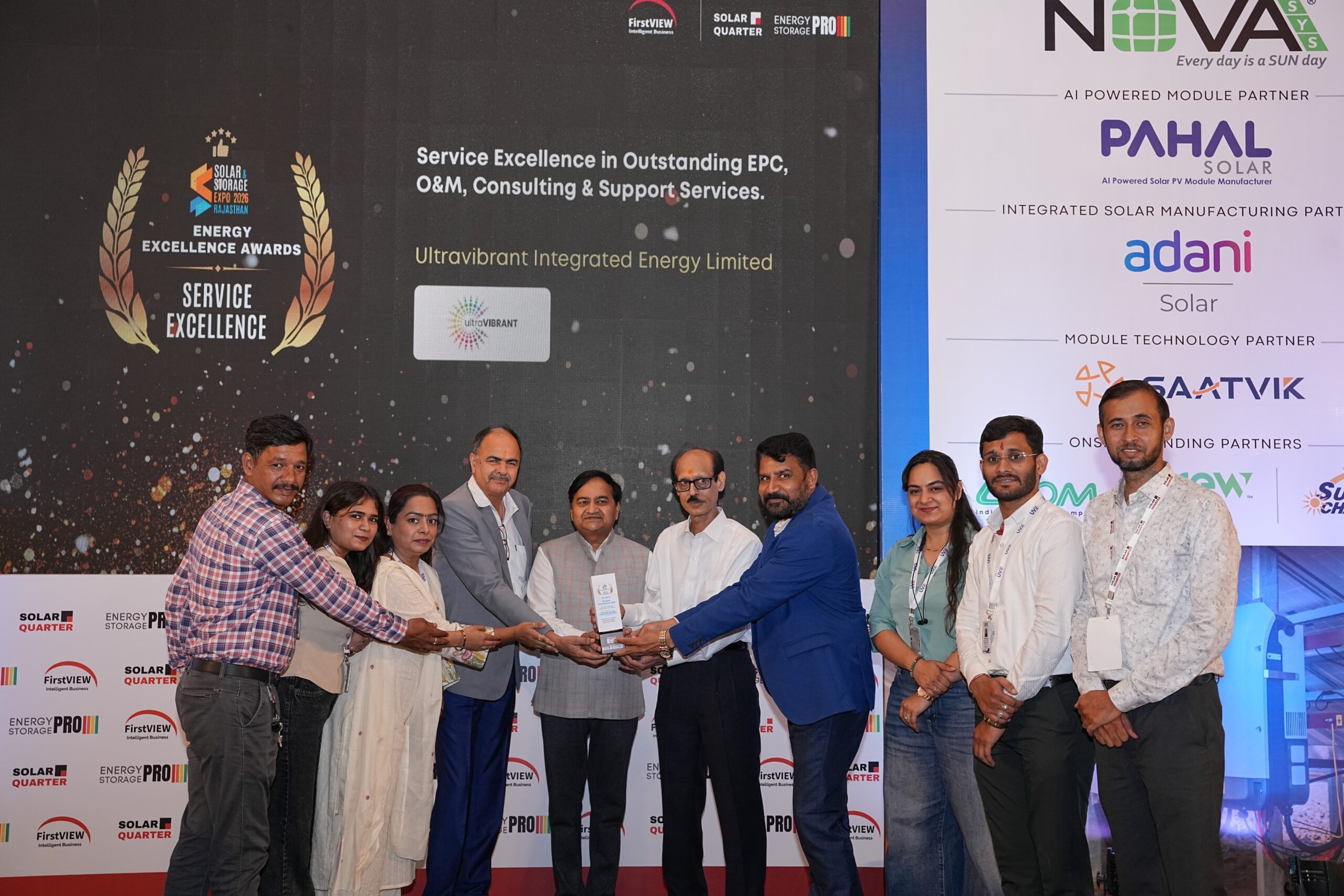 Ultravibrant Integrated Energy Limited Wins Service Excellence Award at Rajasthan Energy Excellence Awards 2026  