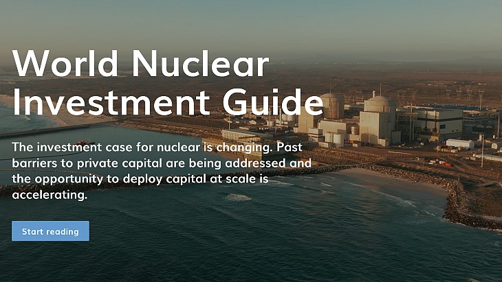 Guide aims to ‘unlock mainstream finance’ for nuclear