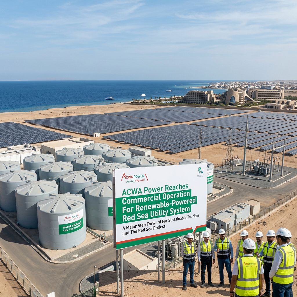 ACWA Power Reaches Commercial Operation For Renewable-Powered Red Sea Utility System