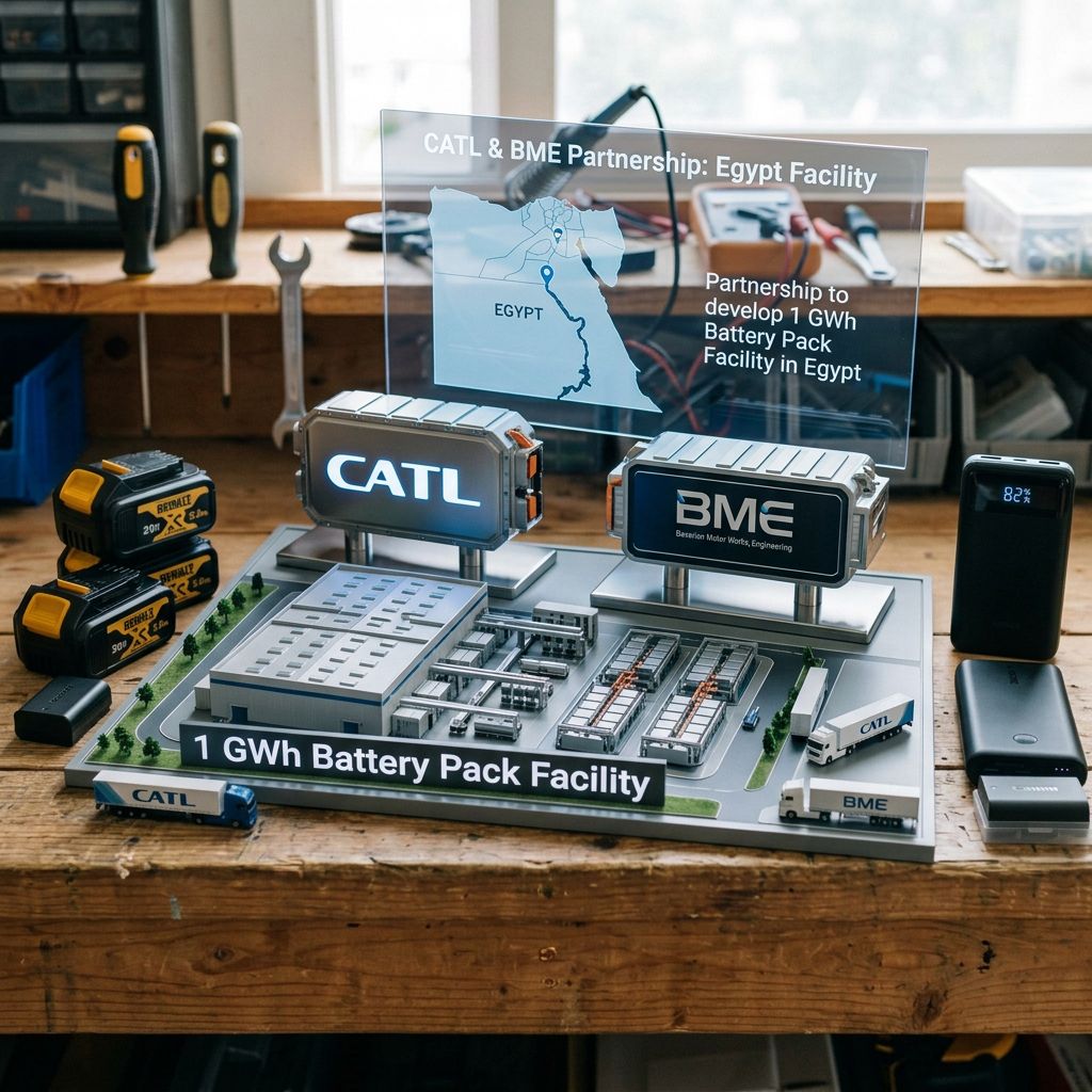 CATL Partners With BME To Develop 1 GWh Battery Pack Facility In Egypt