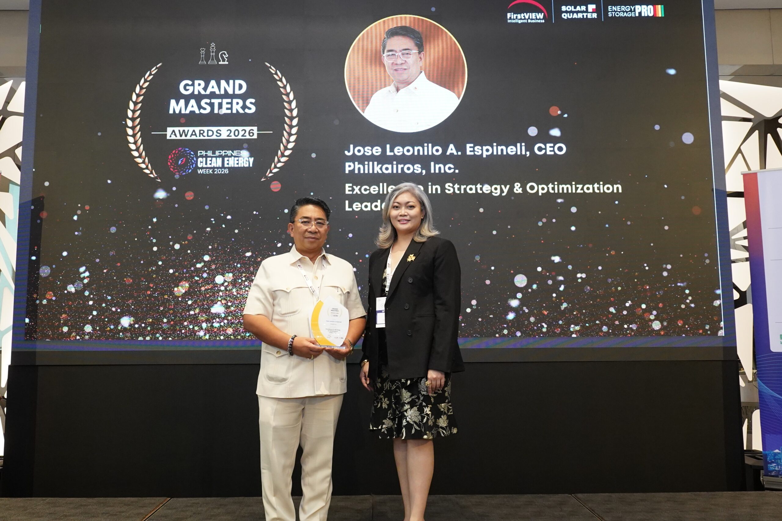 Jose Leonilo A. Espineli Honoured for Excellence in Strategy & Optimization Leadership