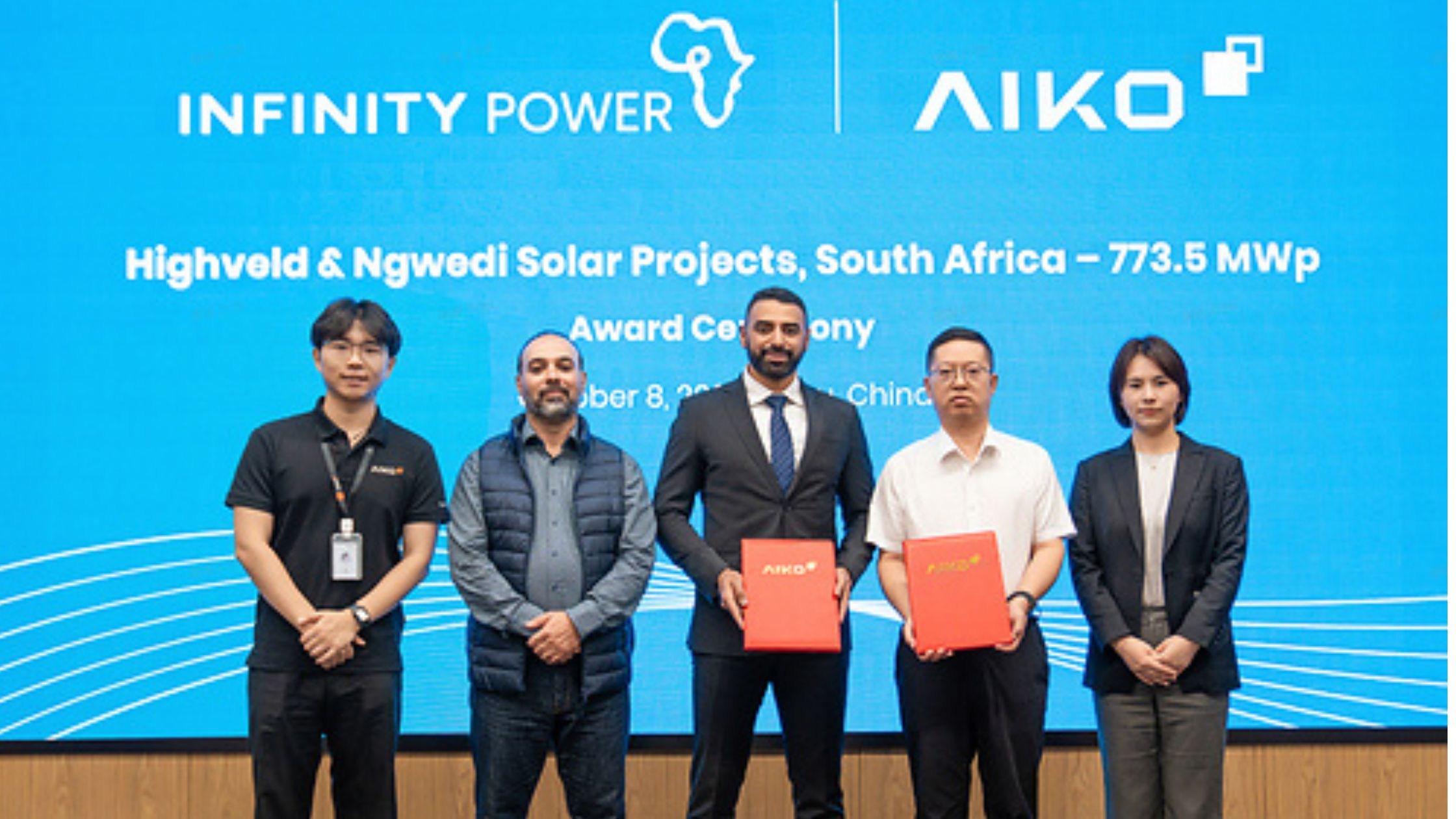 AIKO Secures 773.5 MWp Solar Module Supply Agreement with Infinity Power for Three Utility-Scale Projects in South Africa