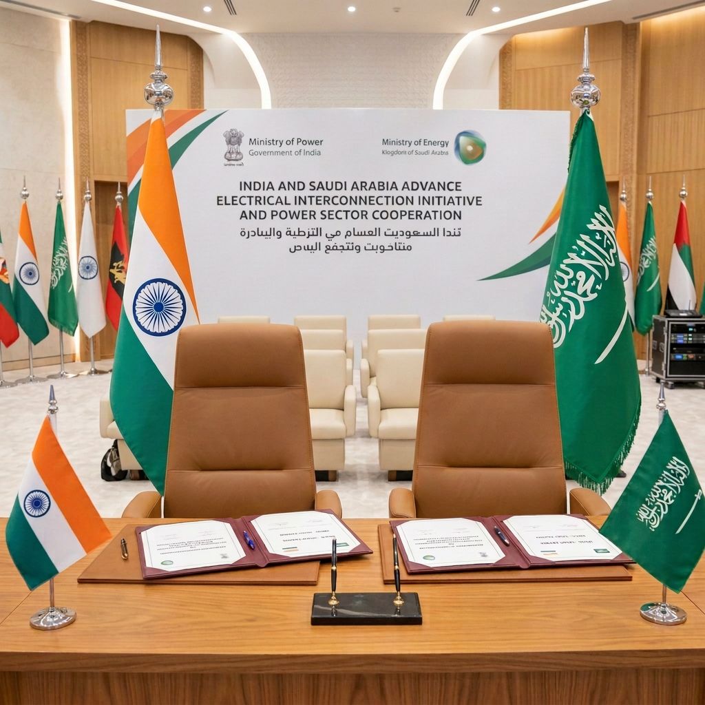 India And Saudi Arabia Advance Electrical Interconnection Initiative And Power Sector Cooperation