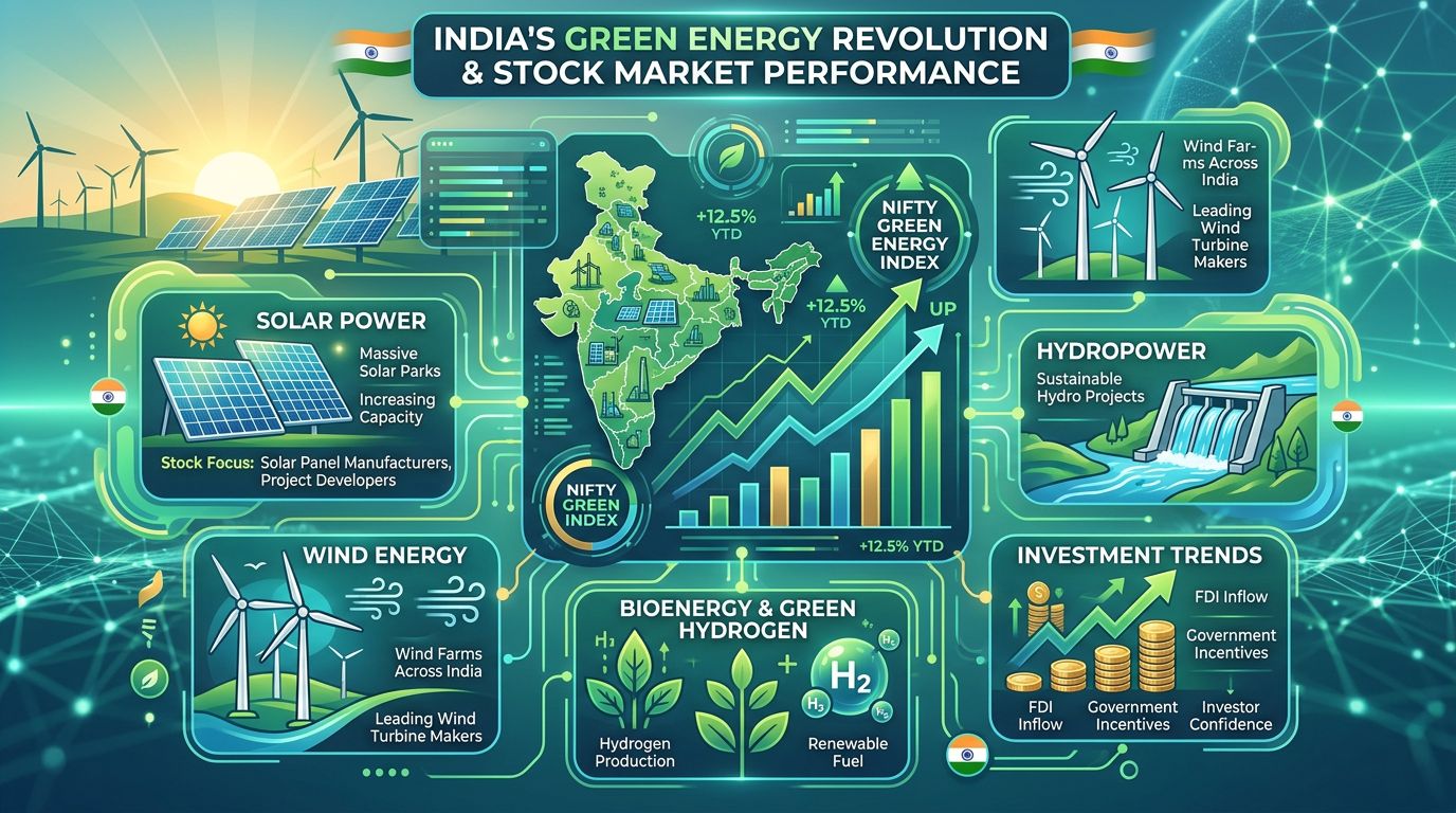 Indian Stock Market Gains 0.66% As Renewable Energy Stocks Show Mixed Performance (26 October 2026)